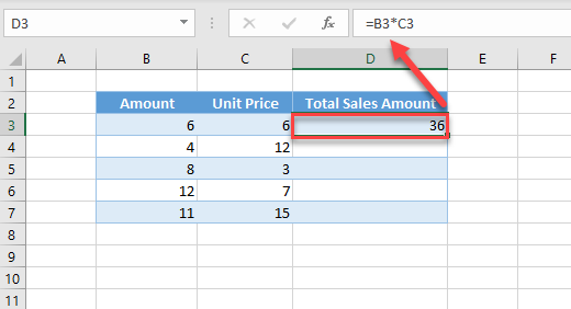 multiply two columns in excel for mac